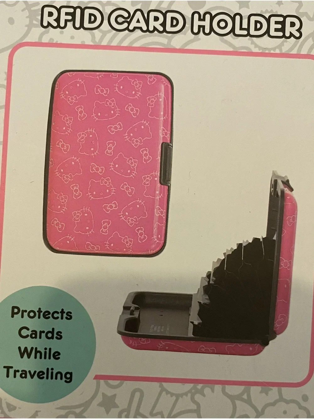 HELLO KITTY Travel Accessory Set Passport Holder Luggage Tags ID wallet & Straps